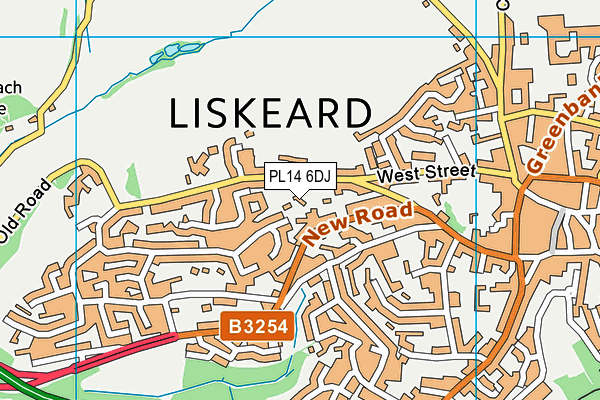 PL14 6DJ map - OS VectorMap District (Ordnance Survey)