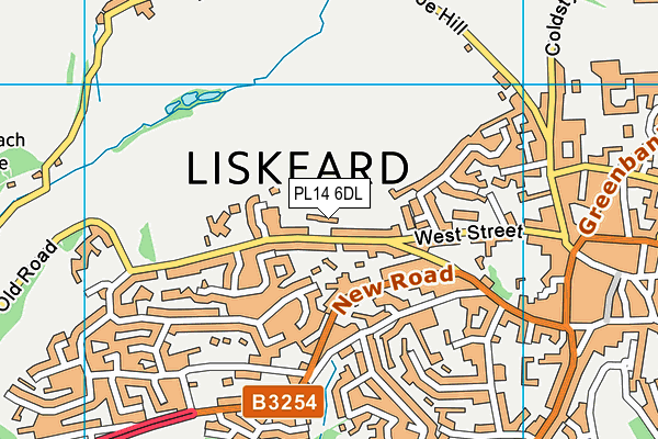 PL14 6DL map - OS VectorMap District (Ordnance Survey)