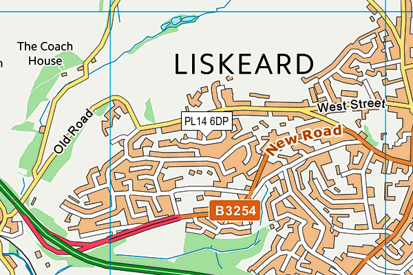 PL14 6DP map - OS VectorMap District (Ordnance Survey)