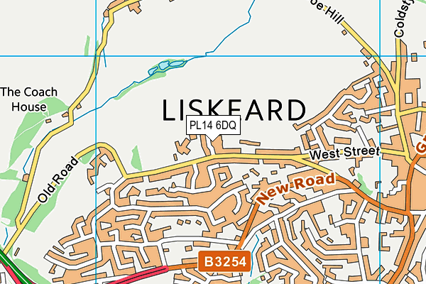 PL14 6DQ map - OS VectorMap District (Ordnance Survey)