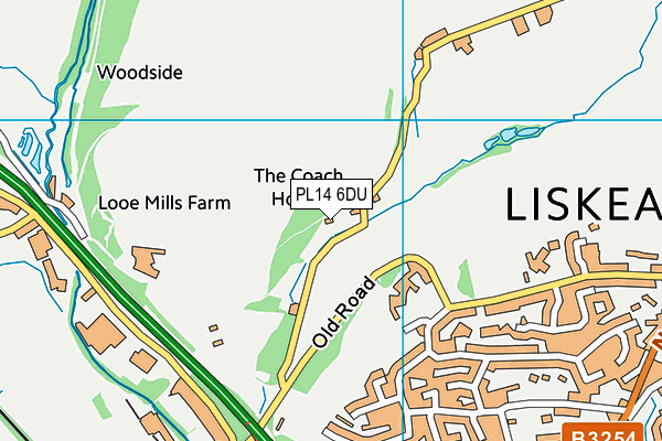 PL14 6DU map - OS VectorMap District (Ordnance Survey)