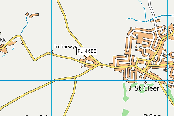 St Cleer Sports Ground map (PL14 6EE) - OS VectorMap District (Ordnance Survey)