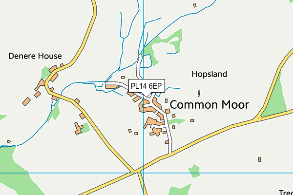 PL14 6EP map - OS VectorMap District (Ordnance Survey)