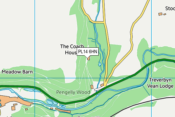 PL14 6HN map - OS VectorMap District (Ordnance Survey)