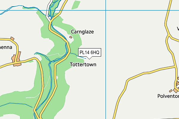 PL14 6HQ map - OS VectorMap District (Ordnance Survey)