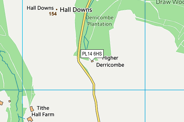 PL14 6HS map - OS VectorMap District (Ordnance Survey)