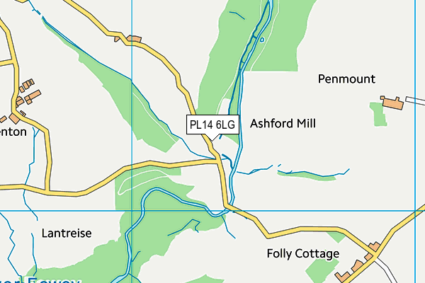 PL14 6LG map - OS VectorMap District (Ordnance Survey)