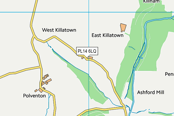 PL14 6LQ map - OS VectorMap District (Ordnance Survey)