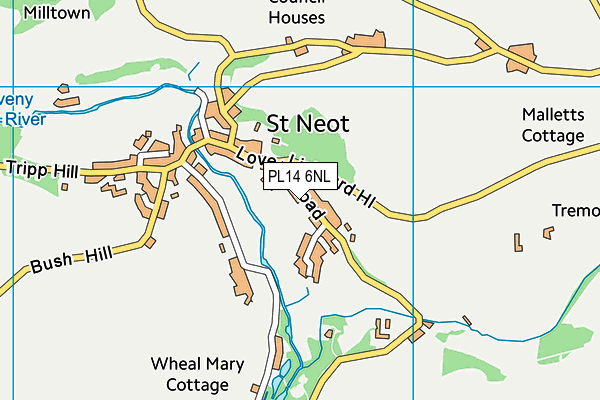 PL14 6NL map - OS VectorMap District (Ordnance Survey)