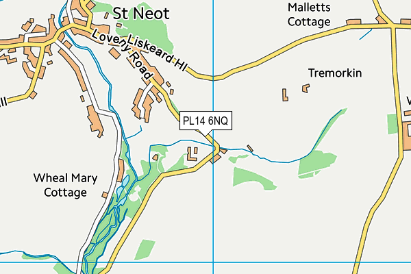 PL14 6NQ map - OS VectorMap District (Ordnance Survey)