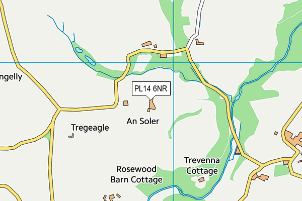 PL14 6NR map - OS VectorMap District (Ordnance Survey)