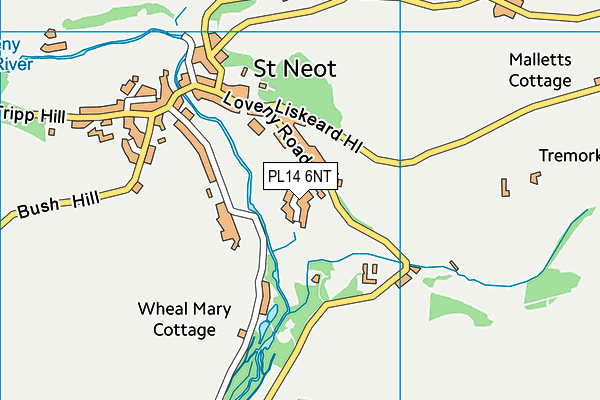 PL14 6NT map - OS VectorMap District (Ordnance Survey)