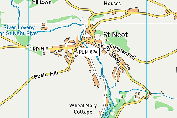 PL14 6PA map - OS VectorMap District (Ordnance Survey)