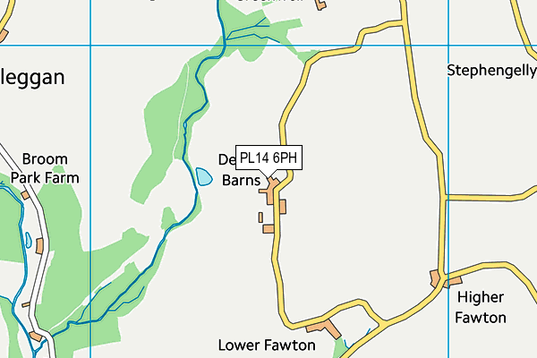 PL14 6PH map - OS VectorMap District (Ordnance Survey)