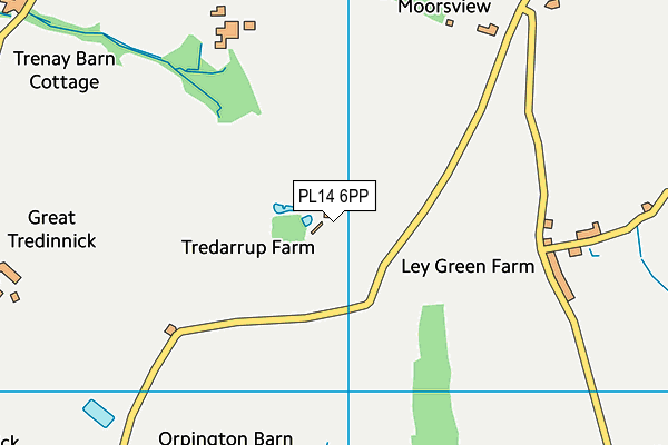 PL14 6PP map - OS VectorMap District (Ordnance Survey)