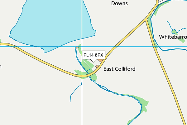 PL14 6PX map - OS VectorMap District (Ordnance Survey)