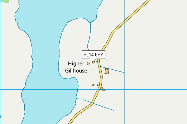 PL14 6PY map - OS VectorMap District (Ordnance Survey)