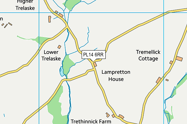 PL14 6RR map - OS VectorMap District (Ordnance Survey)