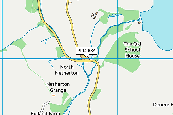 PL14 6SA map - OS VectorMap District (Ordnance Survey)