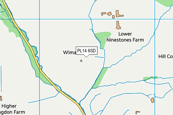 PL14 6SD map - OS VectorMap District (Ordnance Survey)