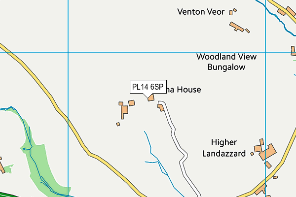 PL14 6SP map - OS VectorMap District (Ordnance Survey)