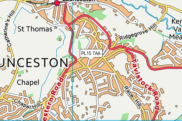 PL15 7AA map - OS VectorMap District (Ordnance Survey)