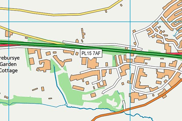 PL15 7AF map - OS VectorMap District (Ordnance Survey)