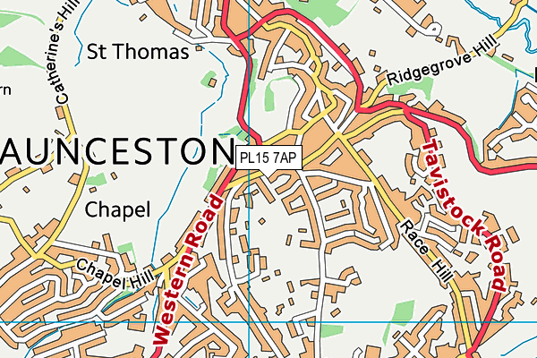 PL15 7AP map - OS VectorMap District (Ordnance Survey)