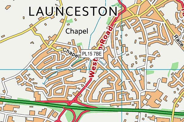 PL15 7BE map - OS VectorMap District (Ordnance Survey)