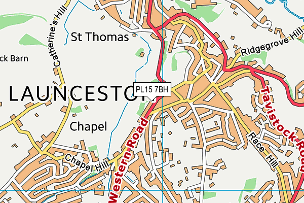 PL15 7BH map - OS VectorMap District (Ordnance Survey)