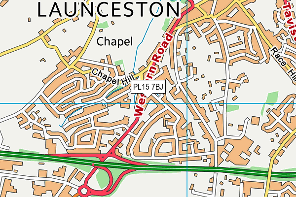 PL15 7BJ map - OS VectorMap District (Ordnance Survey)