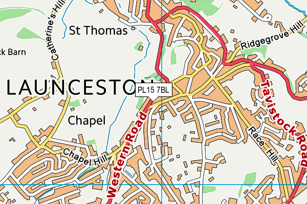 PL15 7BL map - OS VectorMap District (Ordnance Survey)