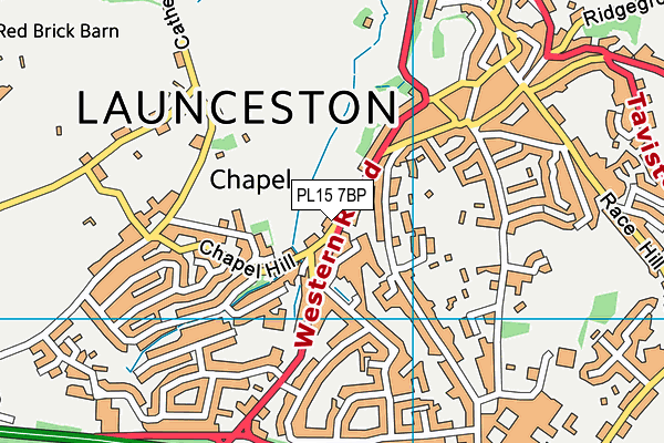 PL15 7BP map - OS VectorMap District (Ordnance Survey)