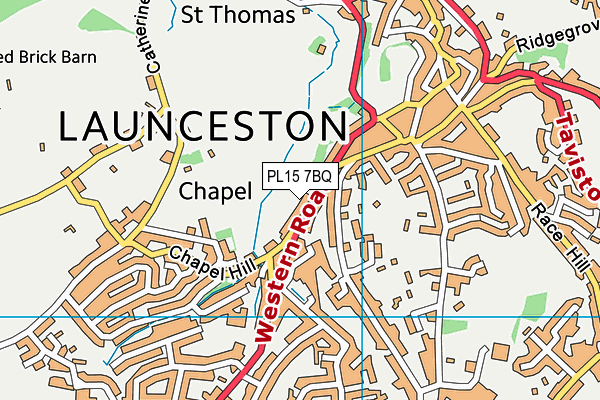 PL15 7BQ map - OS VectorMap District (Ordnance Survey)