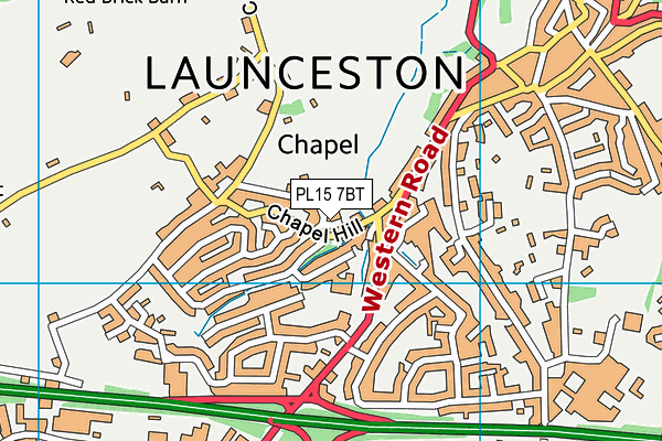 PL15 7BT map - OS VectorMap District (Ordnance Survey)