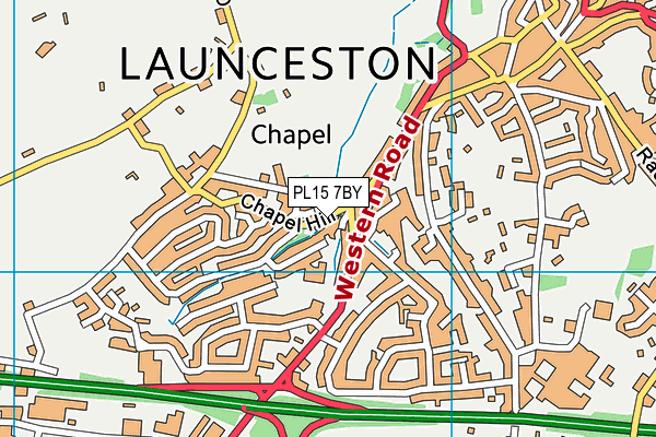 PL15 7BY map - OS VectorMap District (Ordnance Survey)