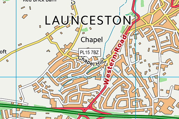 PL15 7BZ map - OS VectorMap District (Ordnance Survey)