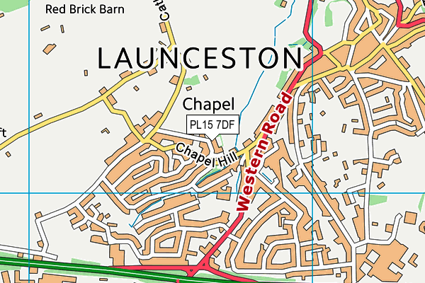 PL15 7DF map - OS VectorMap District (Ordnance Survey)