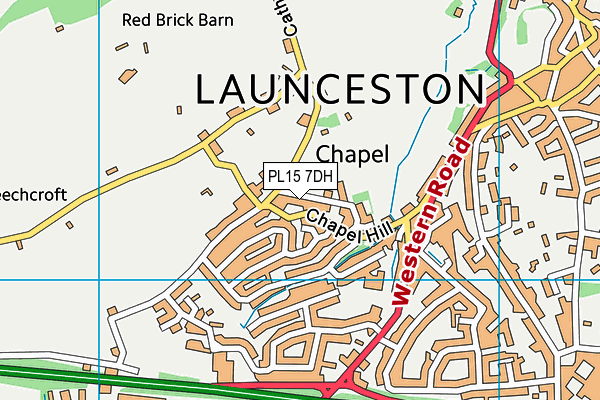 PL15 7DH map - OS VectorMap District (Ordnance Survey)