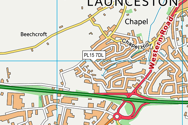 PL15 7DL map - OS VectorMap District (Ordnance Survey)