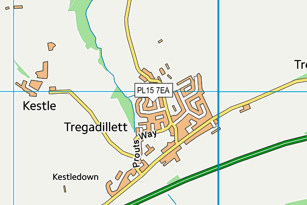 PL15 7EA map - OS VectorMap District (Ordnance Survey)