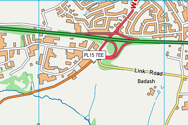 PL15 7EE map - OS VectorMap District (Ordnance Survey)