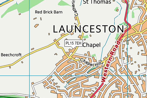 PL15 7EH map - OS VectorMap District (Ordnance Survey)