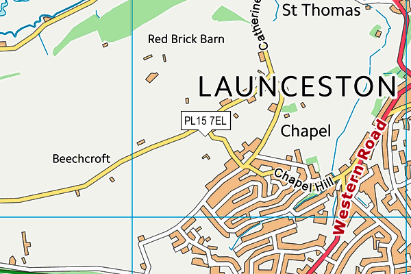 PL15 7EL map - OS VectorMap District (Ordnance Survey)