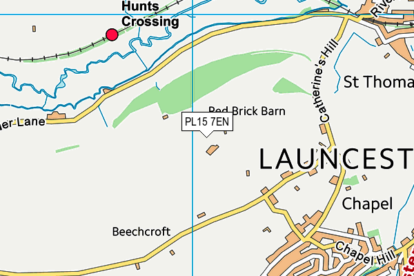 PL15 7EN map - OS VectorMap District (Ordnance Survey)