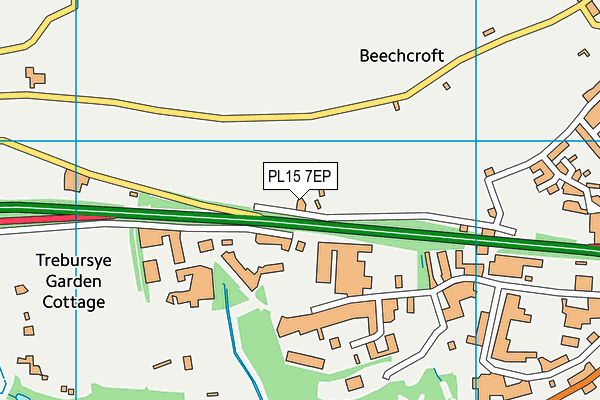 PL15 7EP map - OS VectorMap District (Ordnance Survey)