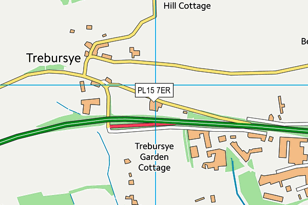 PL15 7ER map - OS VectorMap District (Ordnance Survey)