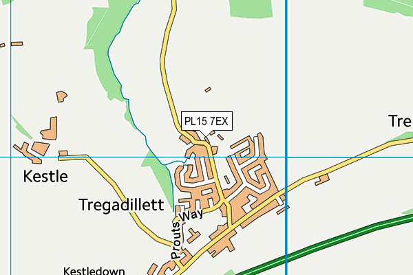 PL15 7EX map - OS VectorMap District (Ordnance Survey)