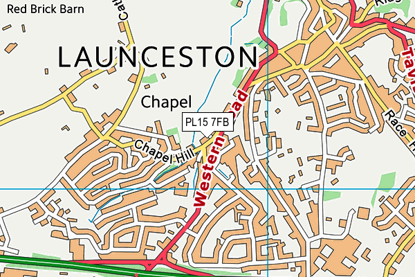 PL15 7FB map - OS VectorMap District (Ordnance Survey)