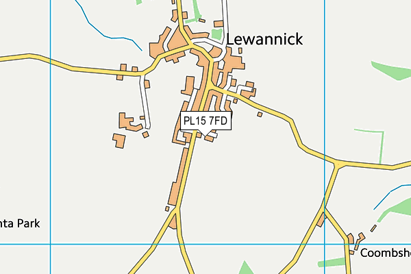 PL15 7FD map - OS VectorMap District (Ordnance Survey)